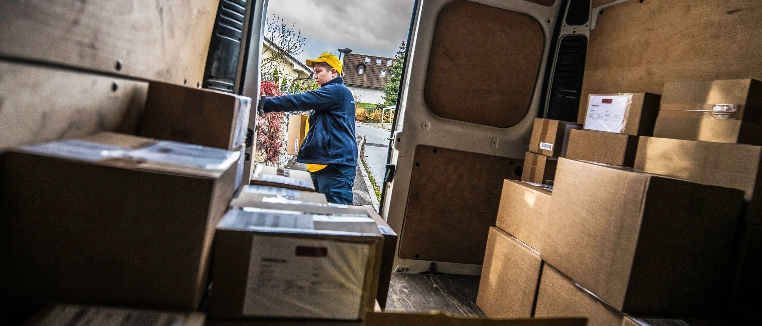 Technician arriving for on-site IT support