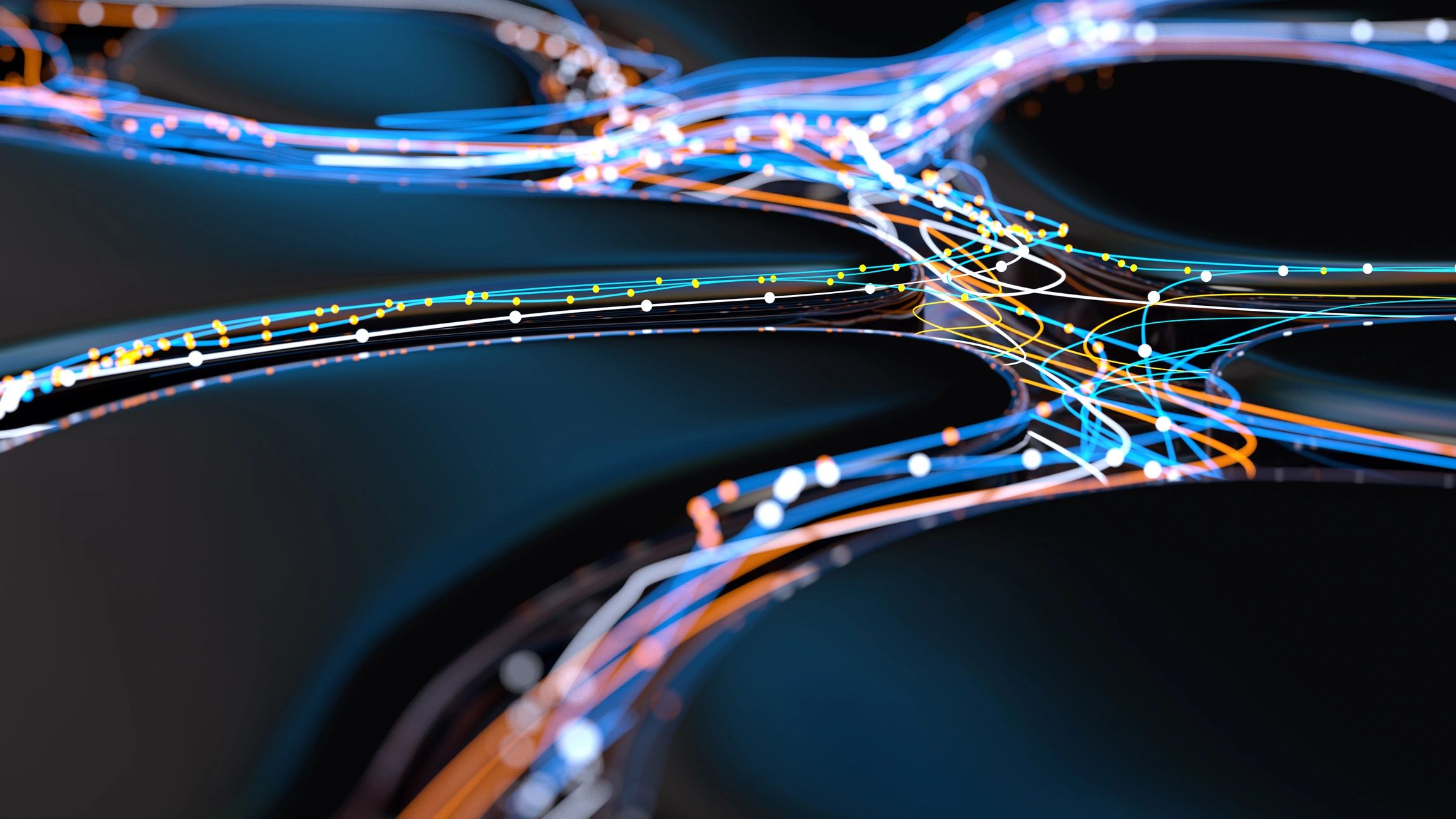 Abstract digital network representing data privacy